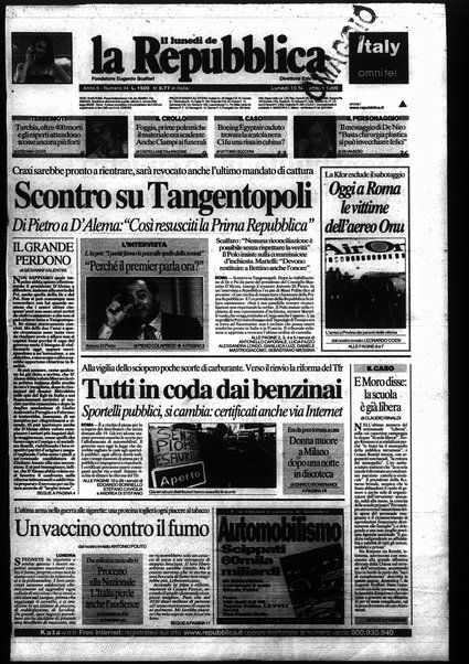 Il lunedì de La repubblica